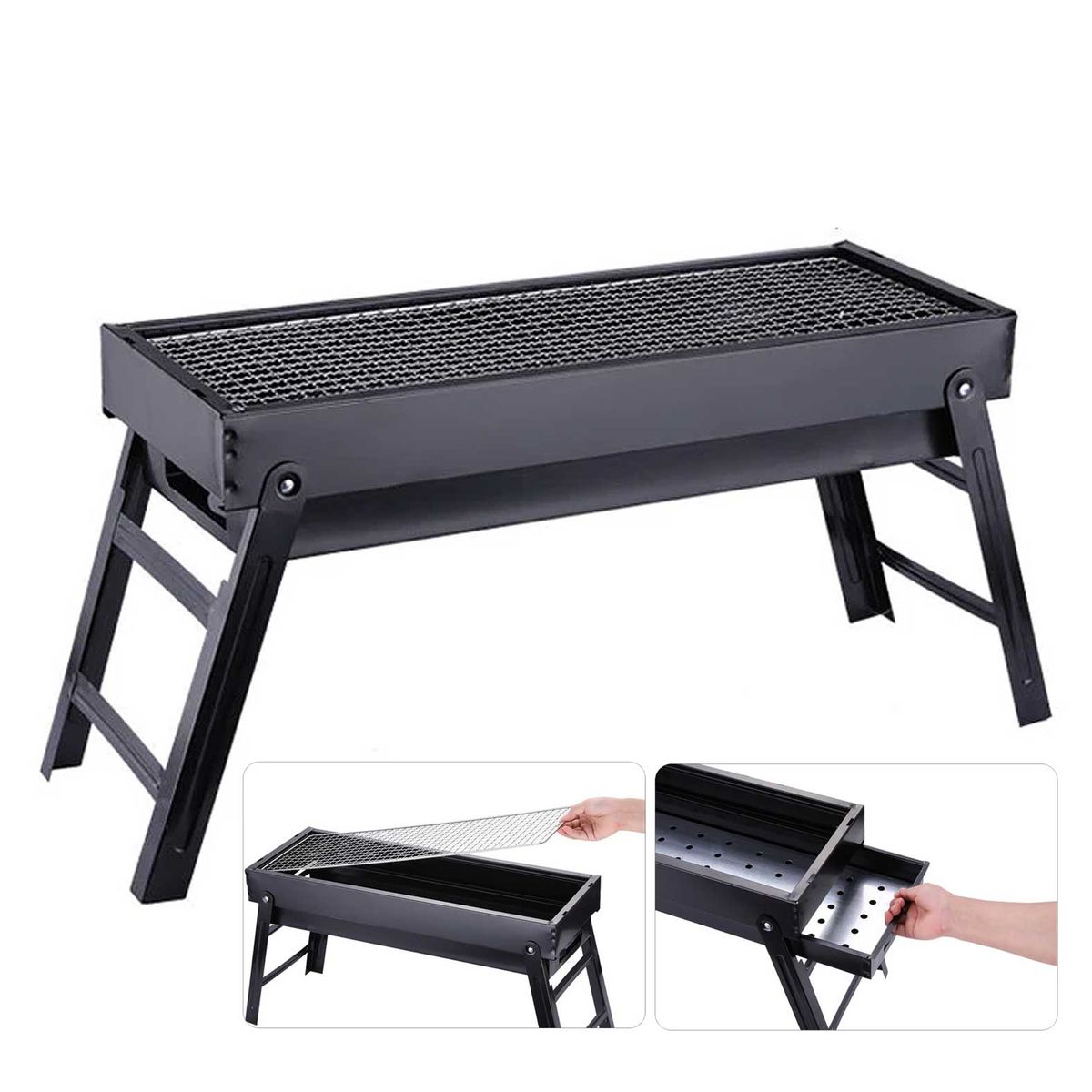GENERICO - Mini Parrillera Portátil Plegable Para Carbón Mini Parrilla