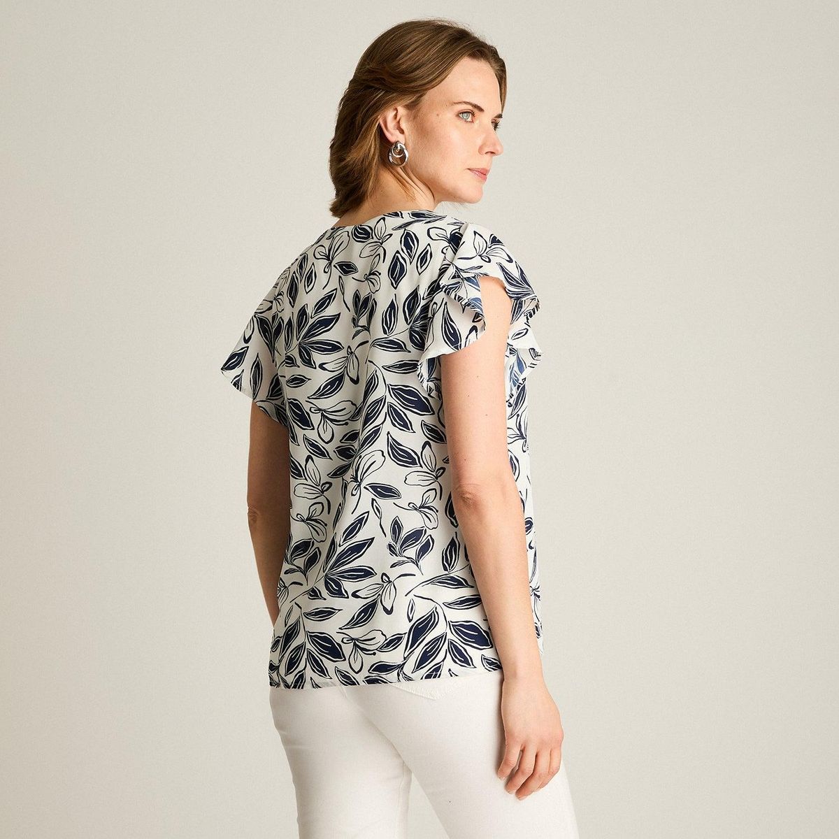 LORENZO DI PONTTI - Blusa Floral Mujer Azul