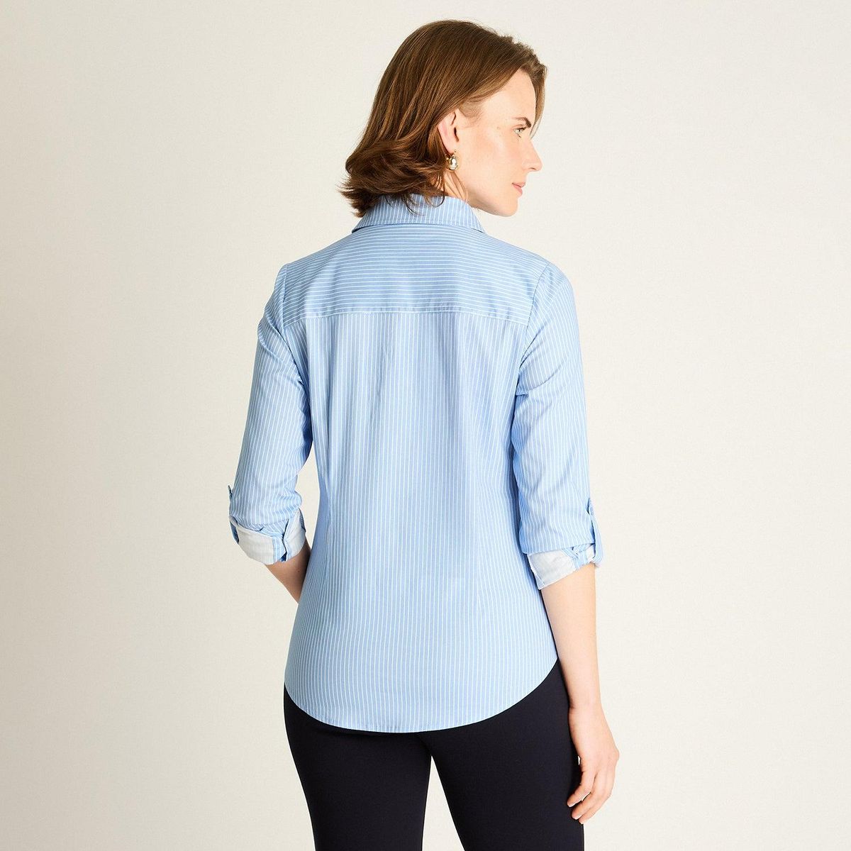 LORENZO DI PONTTI - Blusa Celeste de Algodón