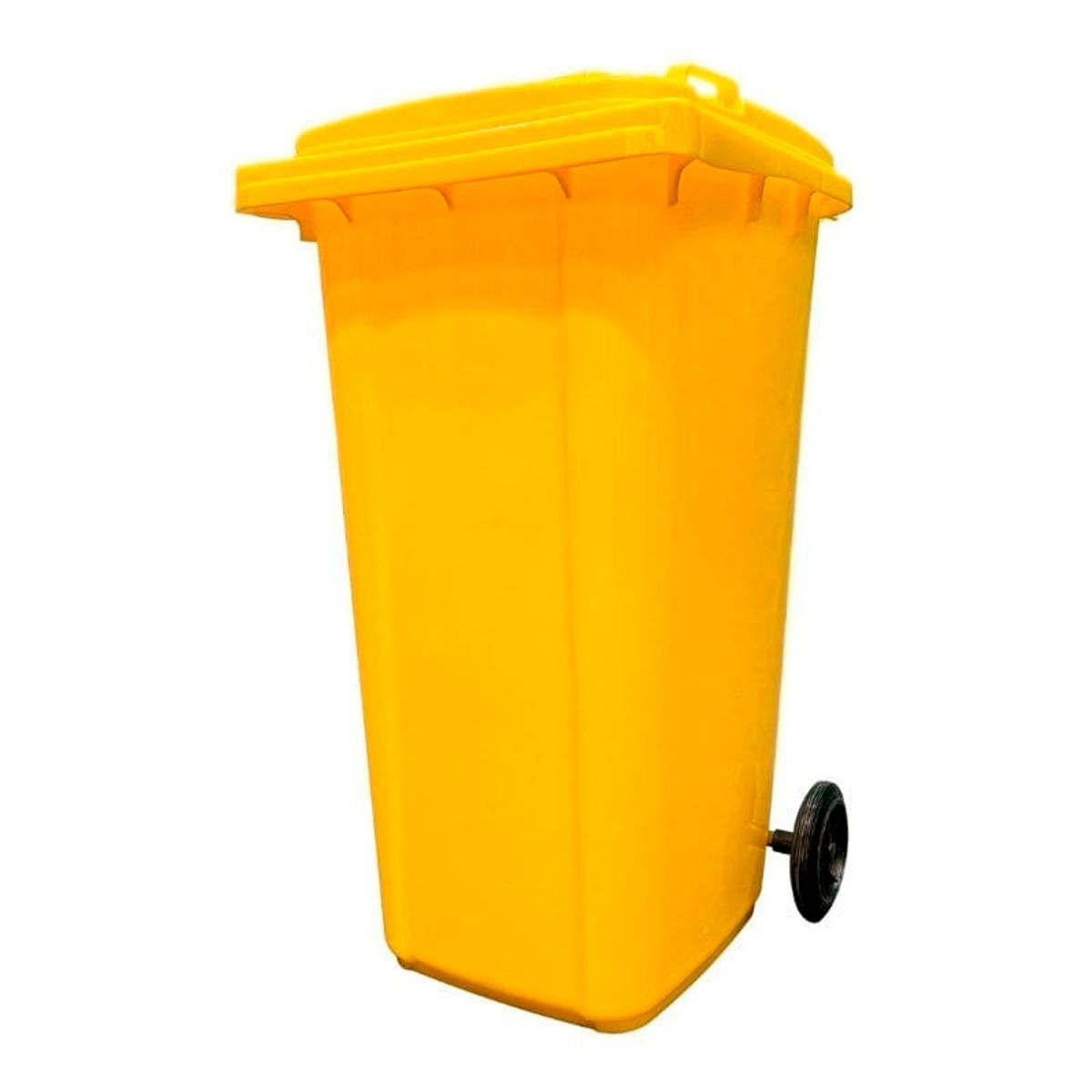 GENERICO - Contenedor de basura Plástico 240 Litros Color Amarillo