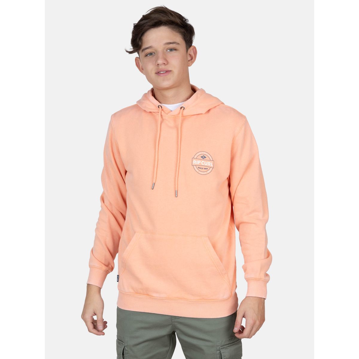RIP CURL - Poleron Canguro Freeline Naranja Infantil Rip Curl - Naranjo