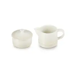 LE CREUSET - Set Lechero + Azucarero - Blanco