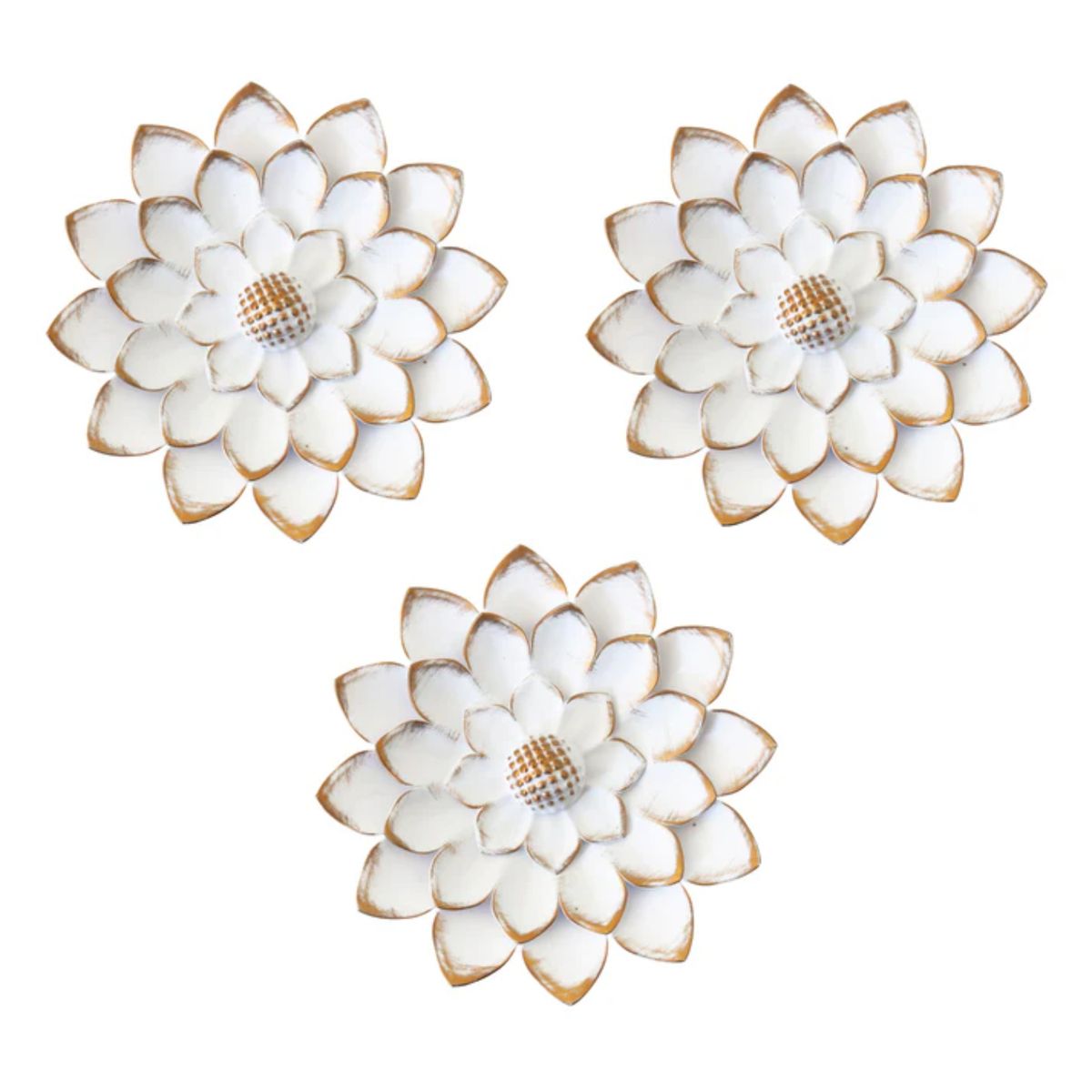 GENERICO - Set 3 Cuadros Con Flores De Loto Decorativas Estilo Zen