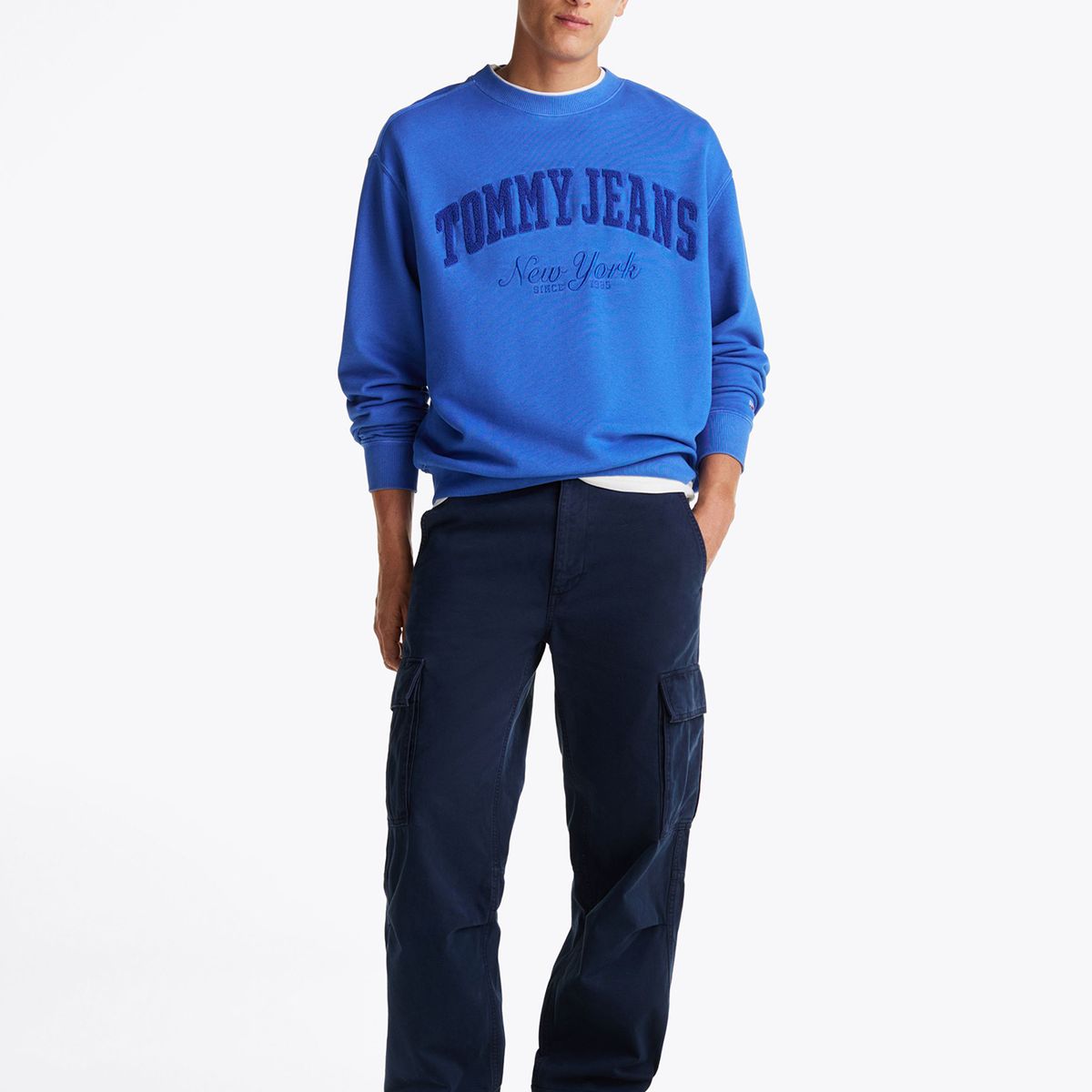 TOMMY HILFIGER - Pantalón Cargo De Algodón Relaxed Fit Azul Tommy Jeans