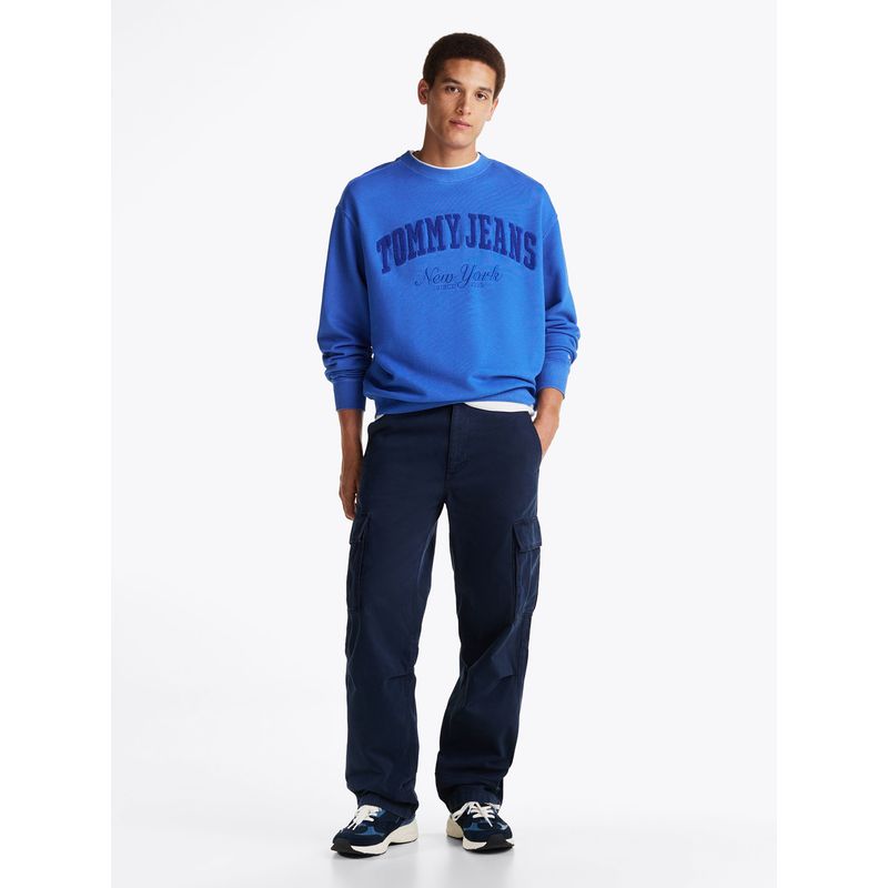 TOMMY HILFIGER - Pantalón Cargo De Algodón Relaxed Fit Azul Tommy Jeans