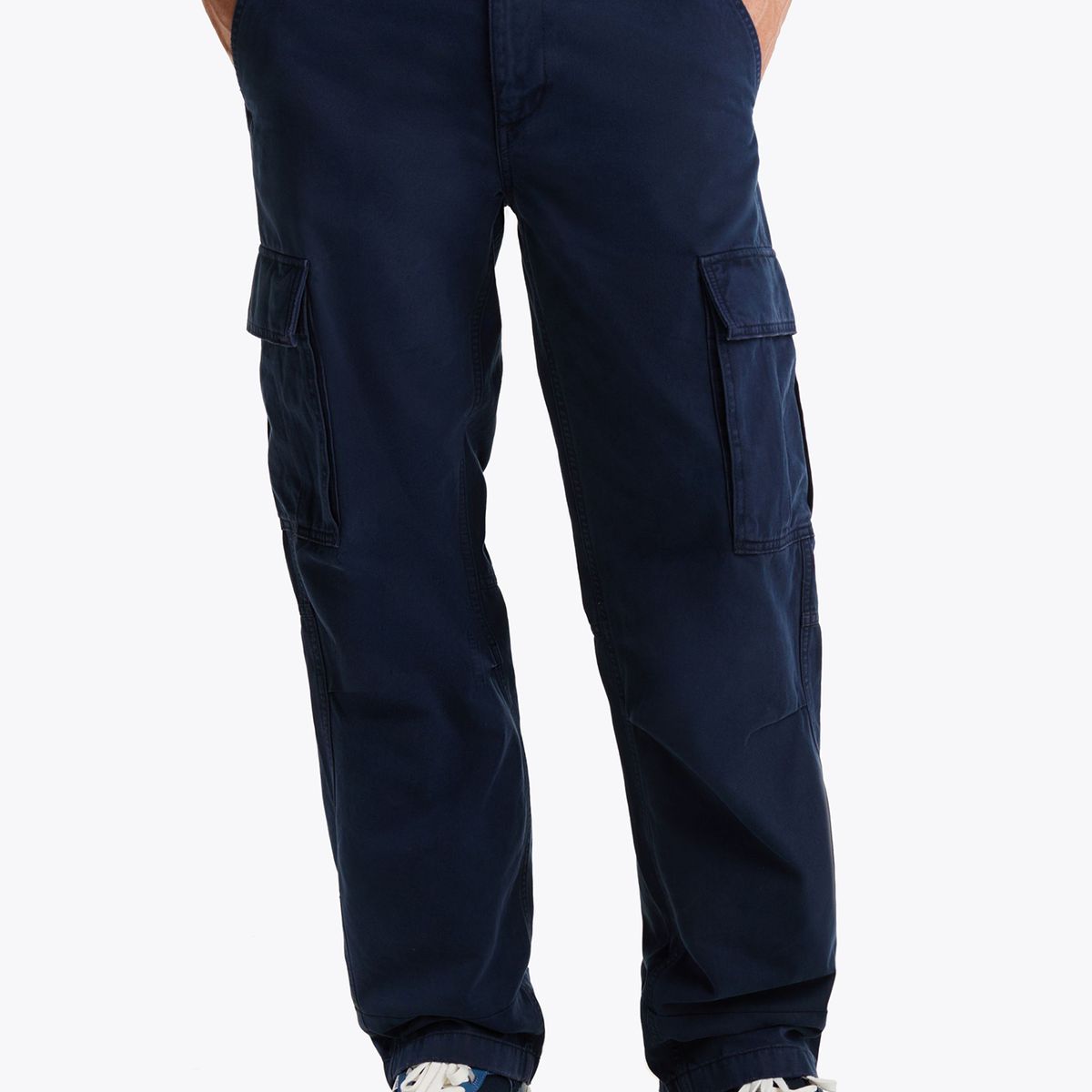 TOMMY HILFIGER - Pantalón Cargo De Algodón Relaxed Fit Azul Tommy Jeans