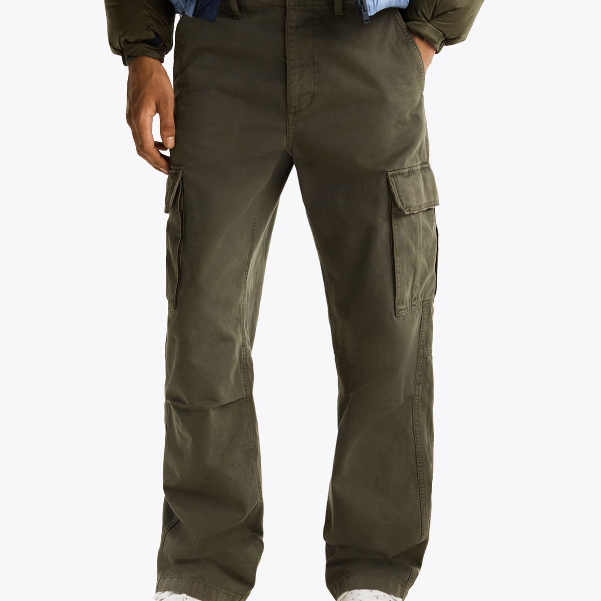 TOMMY HILFIGER - Pantalón Cargo De Algodón Relaxed Fit Verde Tommy Jeans