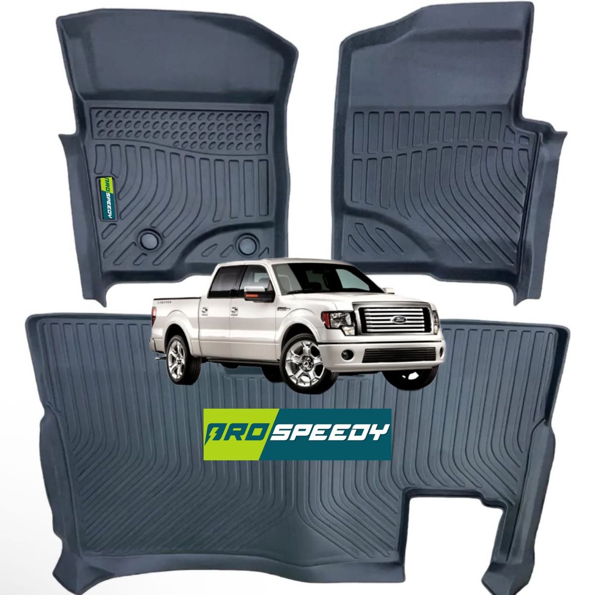 GENERICO - PISOS CALCE PERFECTO PROSPEEDY FORD F150 2011-2014 3PIEZAS