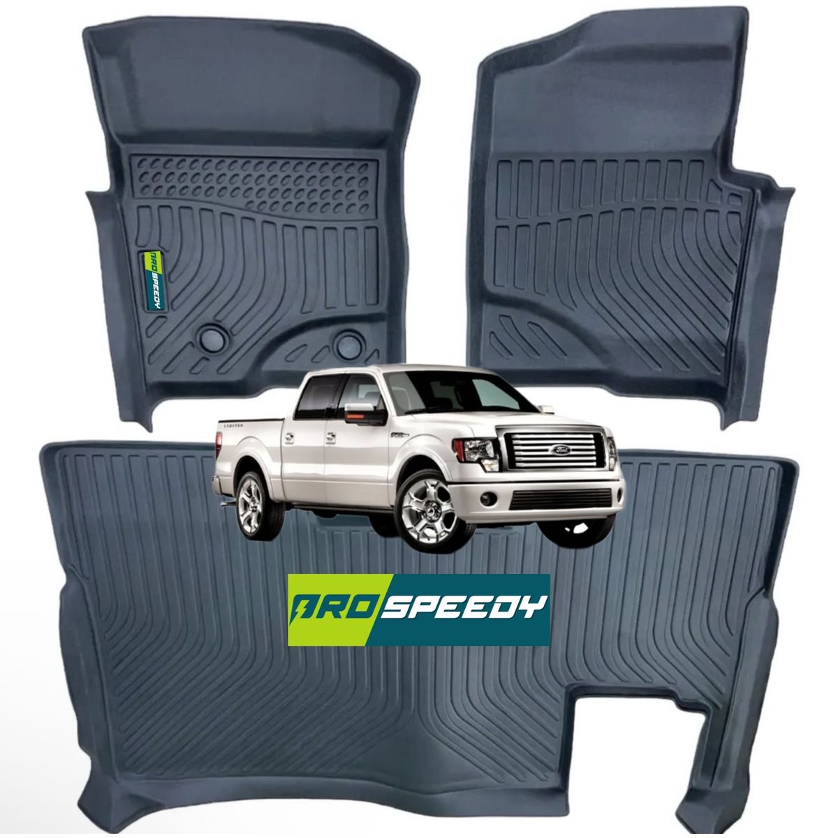 GENERICO - PISOS CALCE PERFECTO PROSPEEDY FORD F150 2011-2014 3PIEZAS