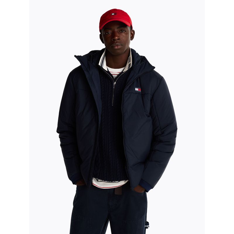 TOMMY HILFIGER - Cortavientos Poly Ligero Azul Tommy Jeans