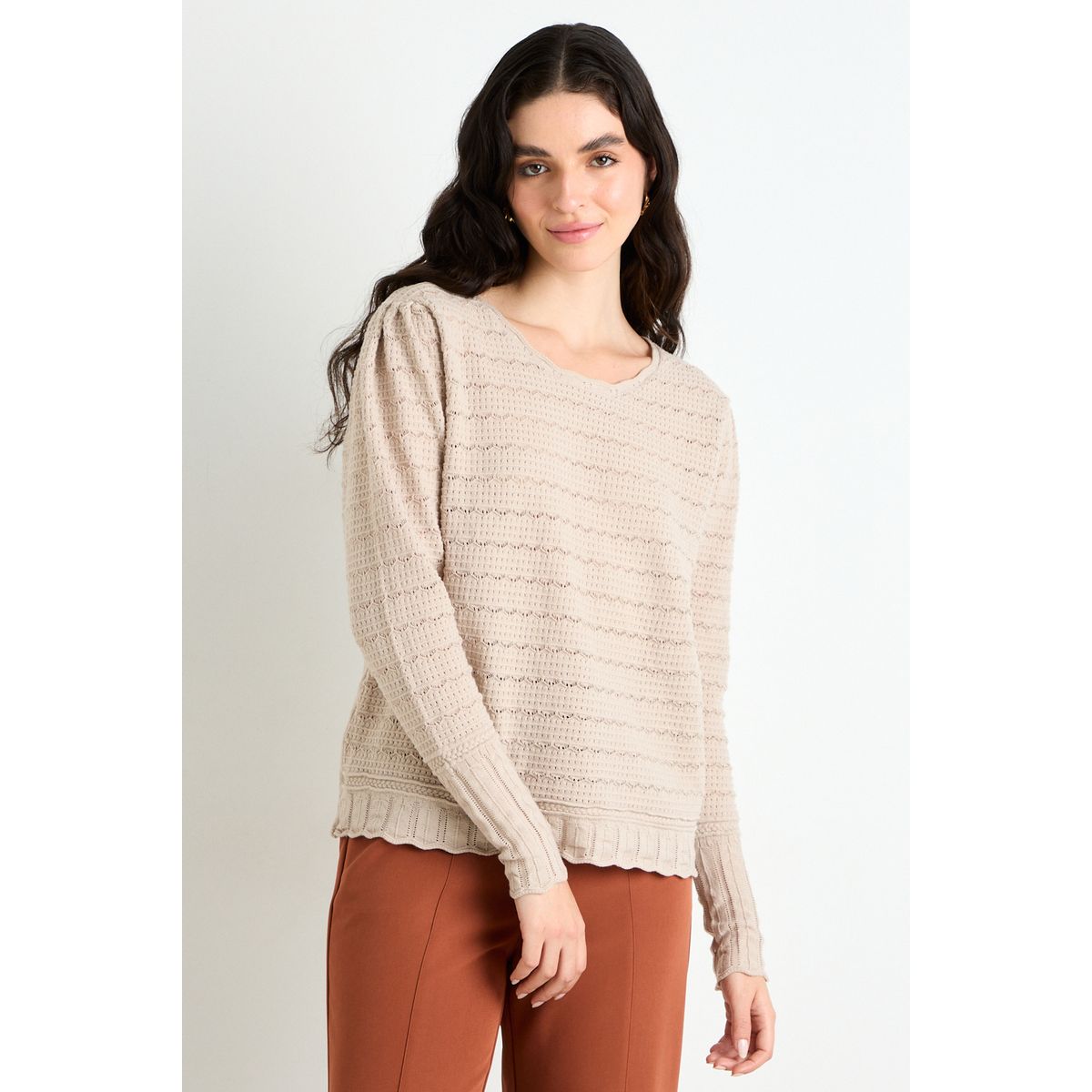 ASH - Sweater Mujer Crudo Ash
