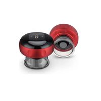 Masajeador Recargable Eléctrico Ventosa Calor Alivia Dolor Color Rojo