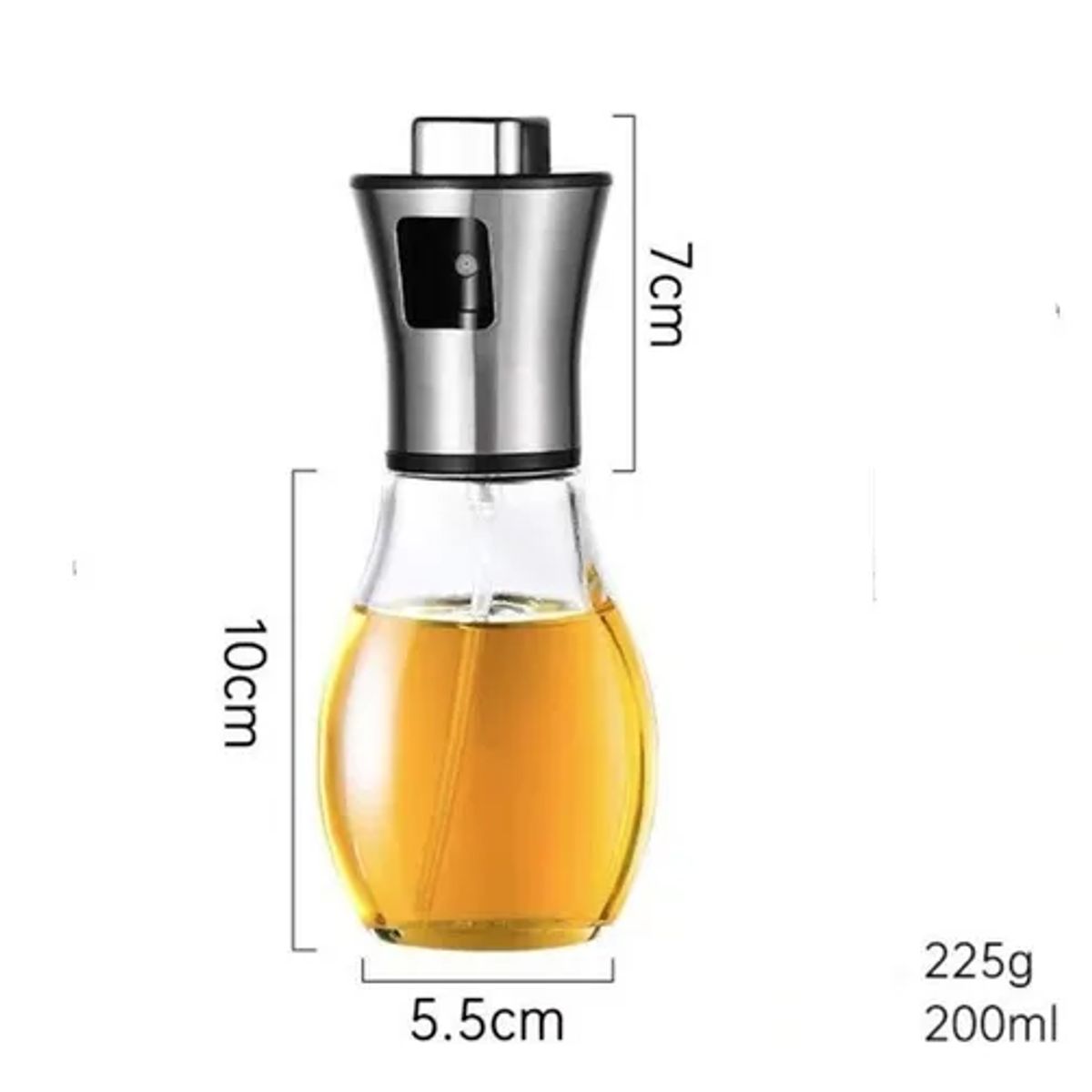 GENERICO - Pulverizador Aceite 200ml Botella Dispensador De Vidrio