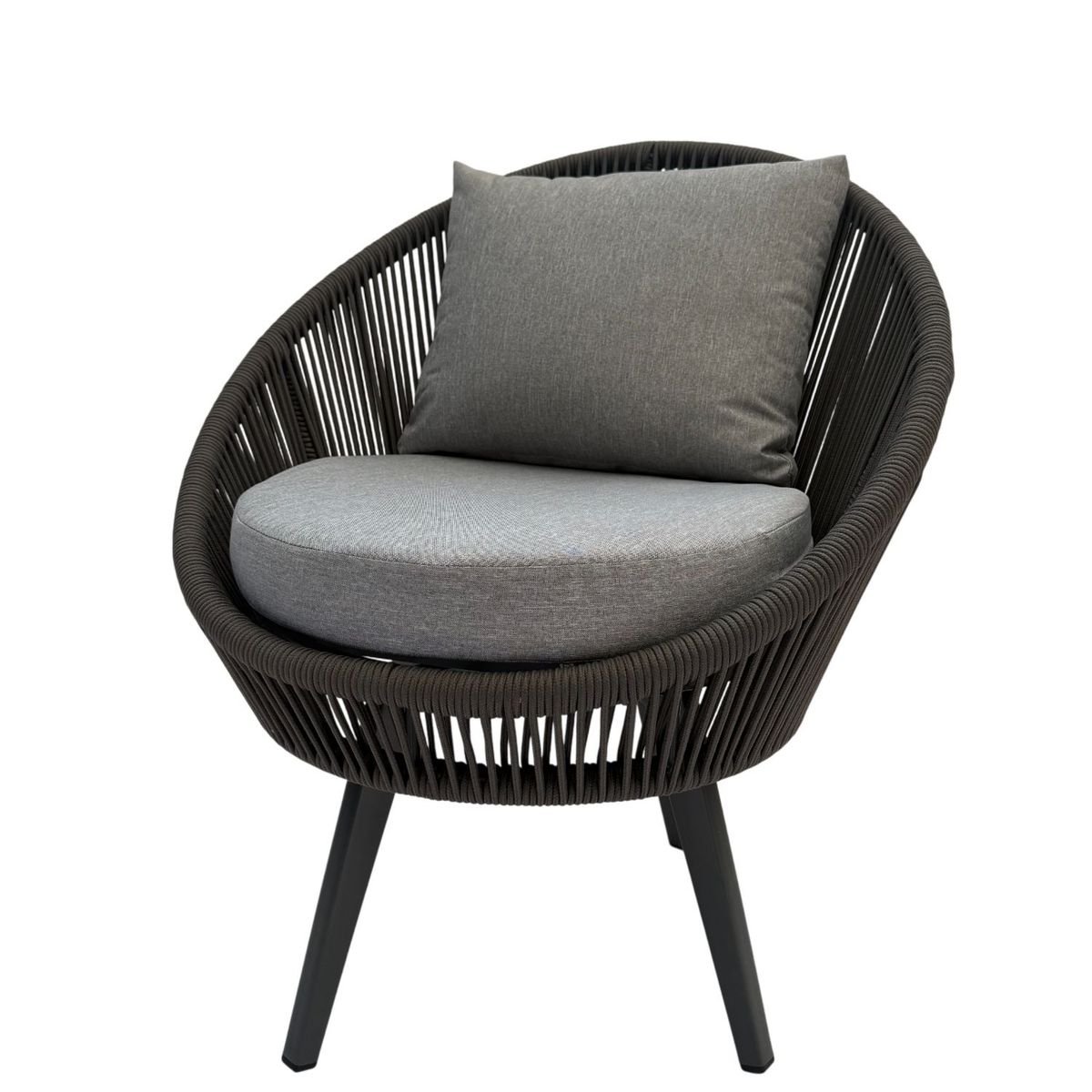 MODRA - Sillón Giratorio Exterior para Jardín y Terraza Mykonos