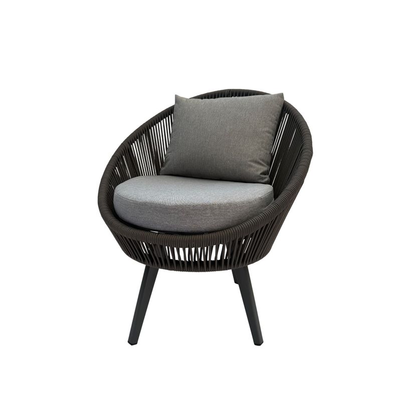 GENERICO - Sillón Giratorio Exterior para Jardín y Terraza Mykonos