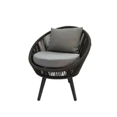GENERICO - Sillón Giratorio Exterior para Jardín y Terraza Mykonos