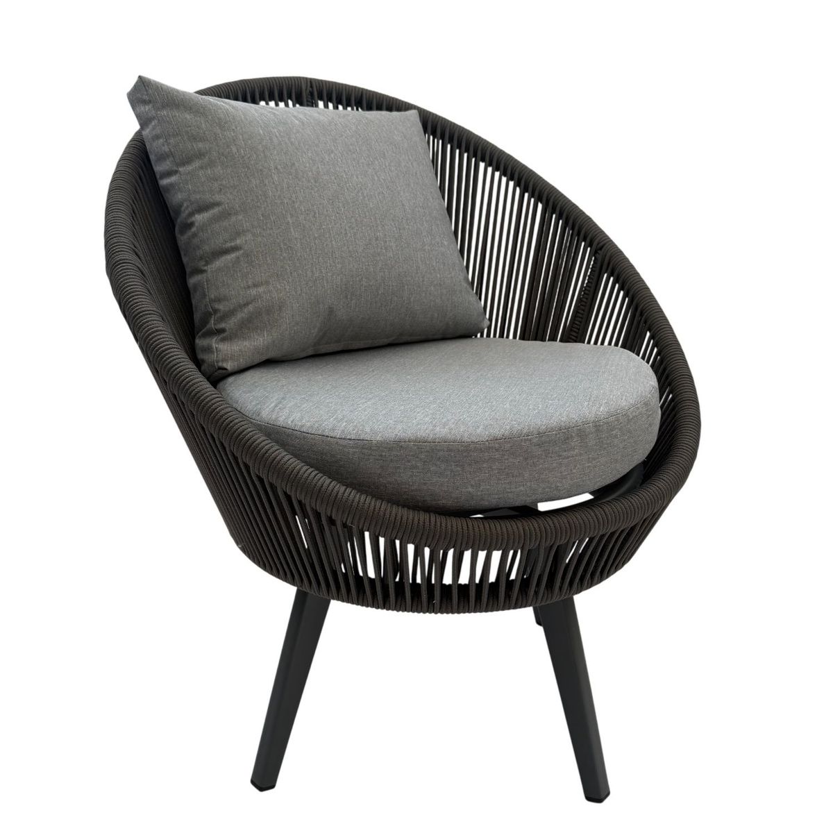 MODRA - Sillón Giratorio Exterior para Jardín y Terraza Mykonos