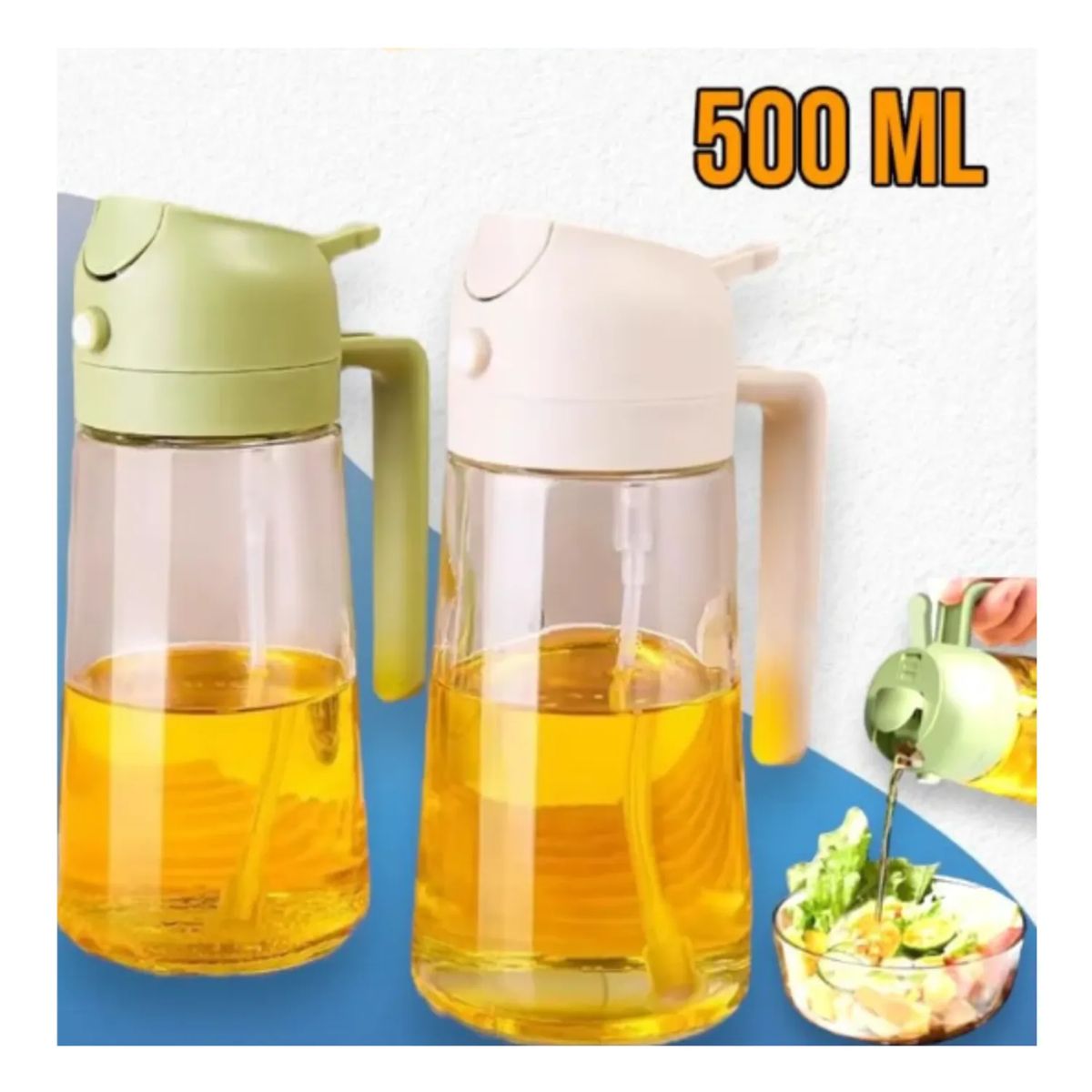 GENERICO - Botella Rociador De Aceite Dispensador Vinagre Spray 500 Ml