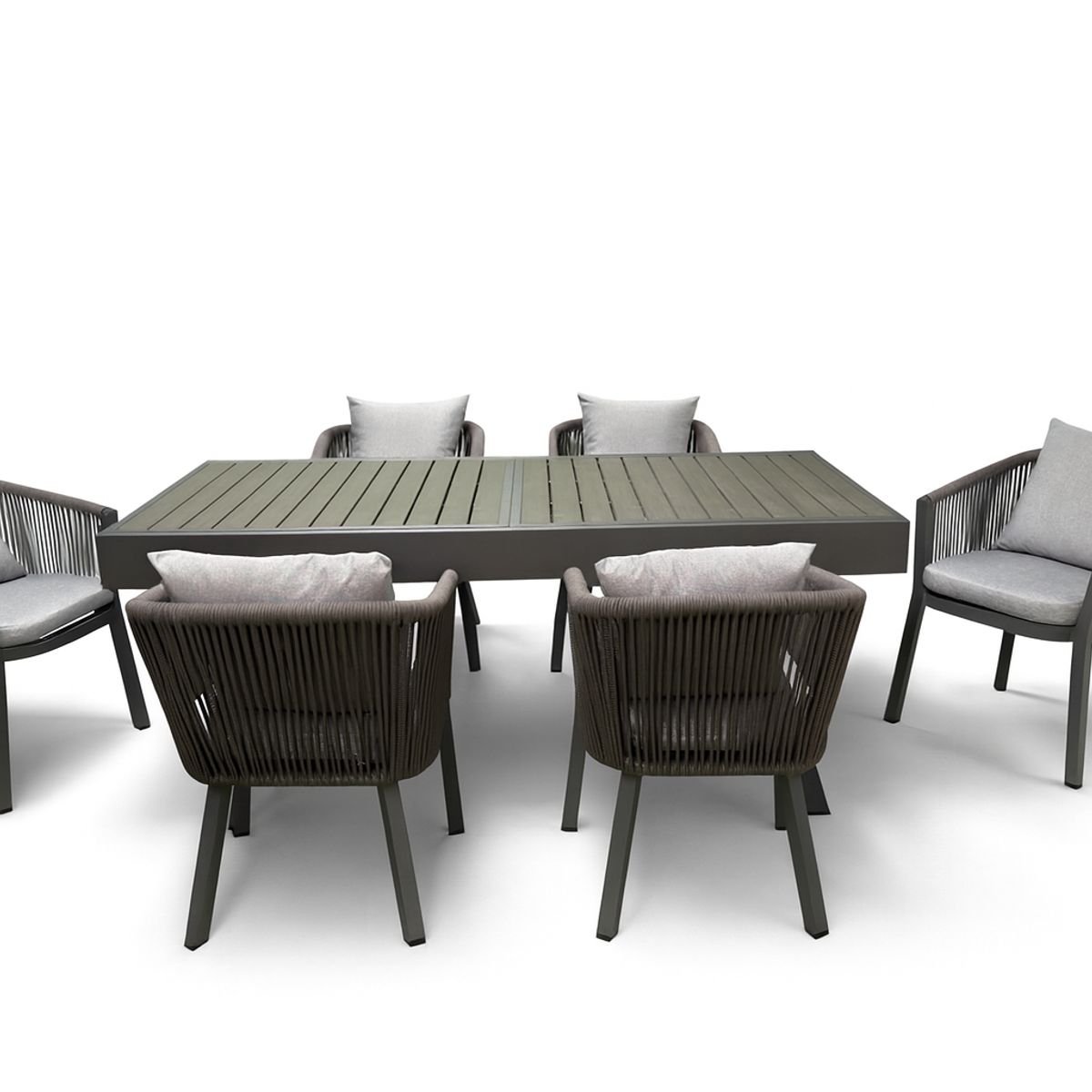 MODRA - Juego de Comedor Extensible Mallorca para Jardín y Terraza