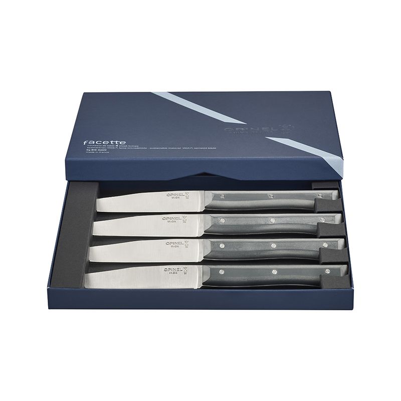 OPINEL - Set Facette x4 microdentado Opinel Pizarra