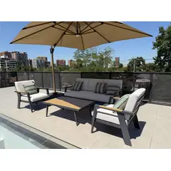 GENERICO - Juego de Living Malta para Terraza y Jardín