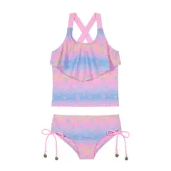 H2O WEAR - Traje de Baño Niña Tankini UV50 Rosado - Rosa