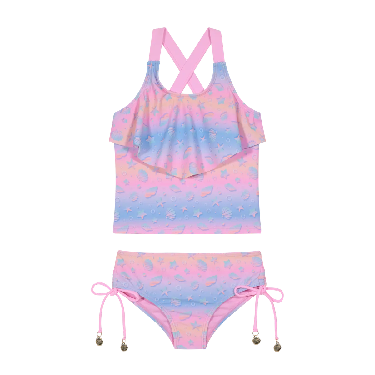 H2O WEAR - Traje de Baño Niña Tankini UV50 H2O Wear Rosado - Rosa