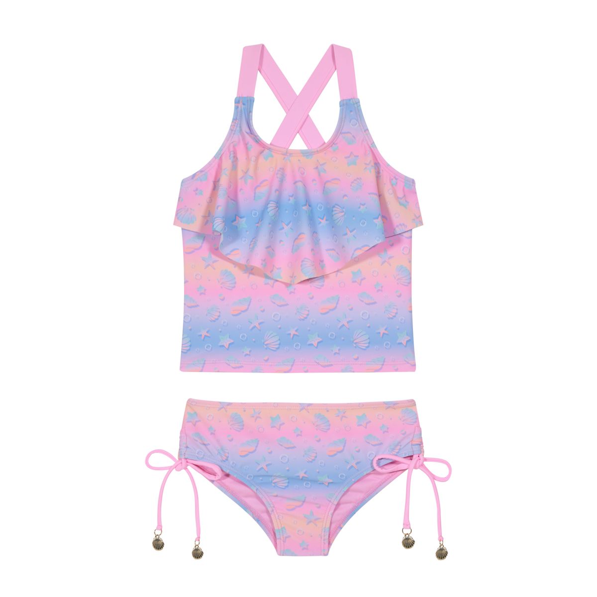 H2O WEAR - Traje de Baño Niña Tankini UV50 H2O Wear Rosado - Rosa