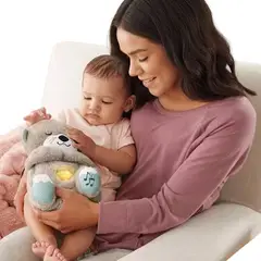 MOVI - NUTRIA PELUCHE DE APEGO CON MÚSICA LUZ Y RESPIRACIÓN PARA NIÑO
