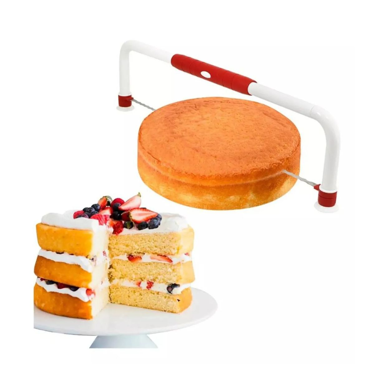GENERICO - Cortador Nivelador Para Pastel Tortas Rebanador Cocina