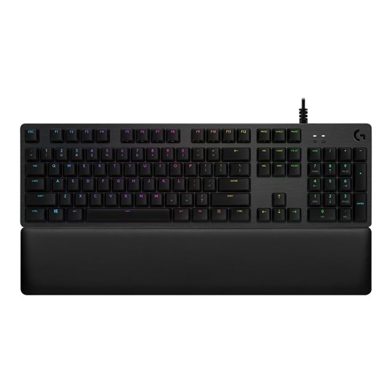 LOGITECH - Teclado Mecánico Logitech G513 RGB Carbon GX Brown Táctil - Negro