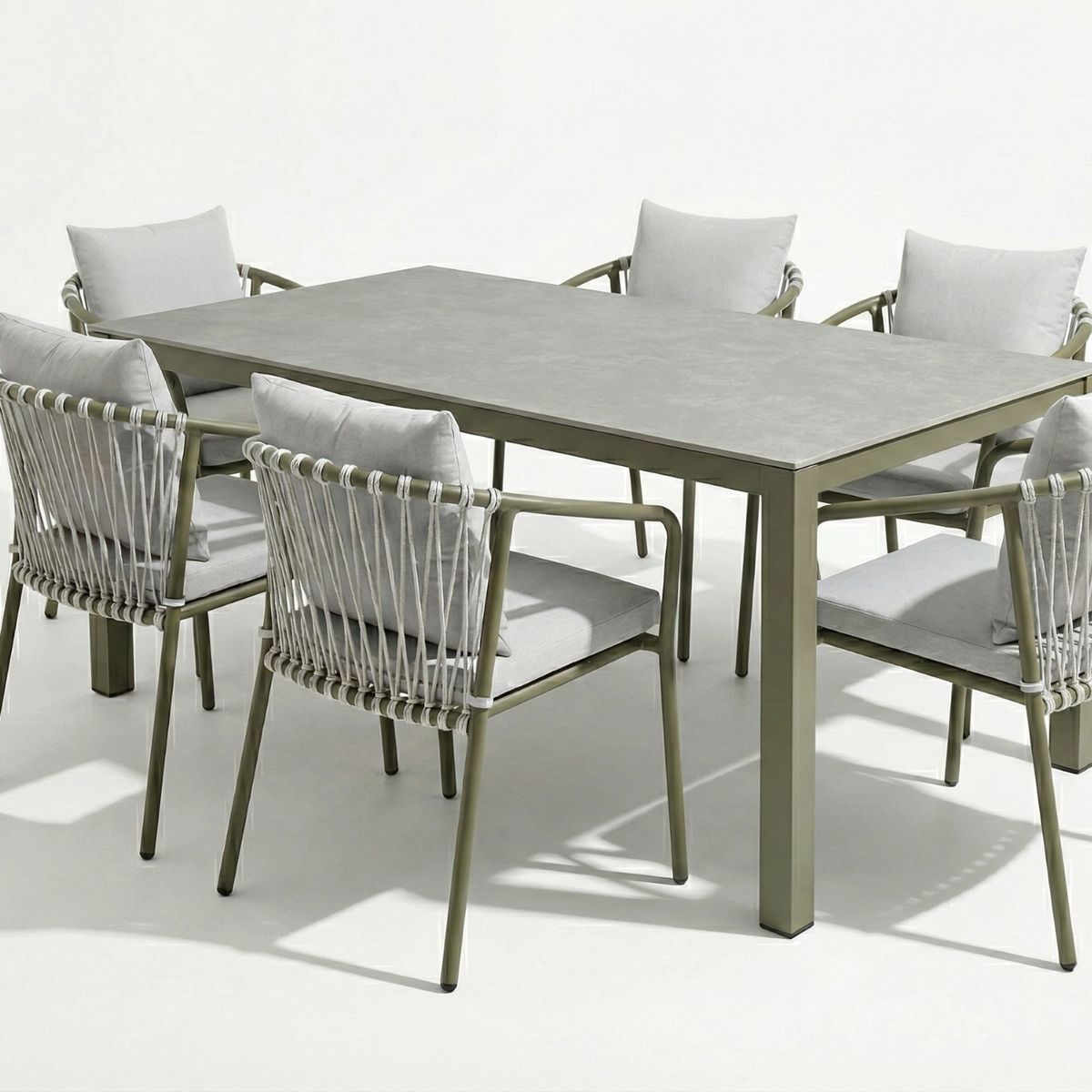 MODRA - Juego Comedor Exterior para Terraza y Jardín