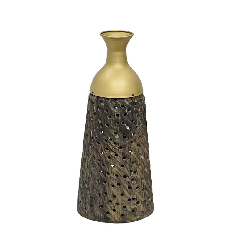 MSA MUEBLES SANTA ANA - Florero Metal Raíz L 47 cm
