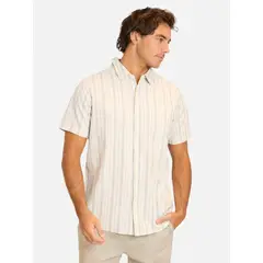 MAUI AND SONS - Camisa MC Lohai Beige Hombre - Beige