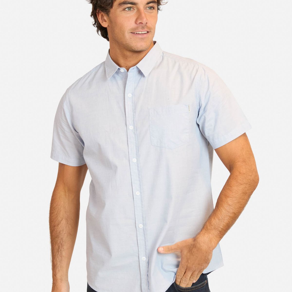 MAUI AND SONS - Camisa MC Teora Celeste Hombre Maui And Sons - Celeste