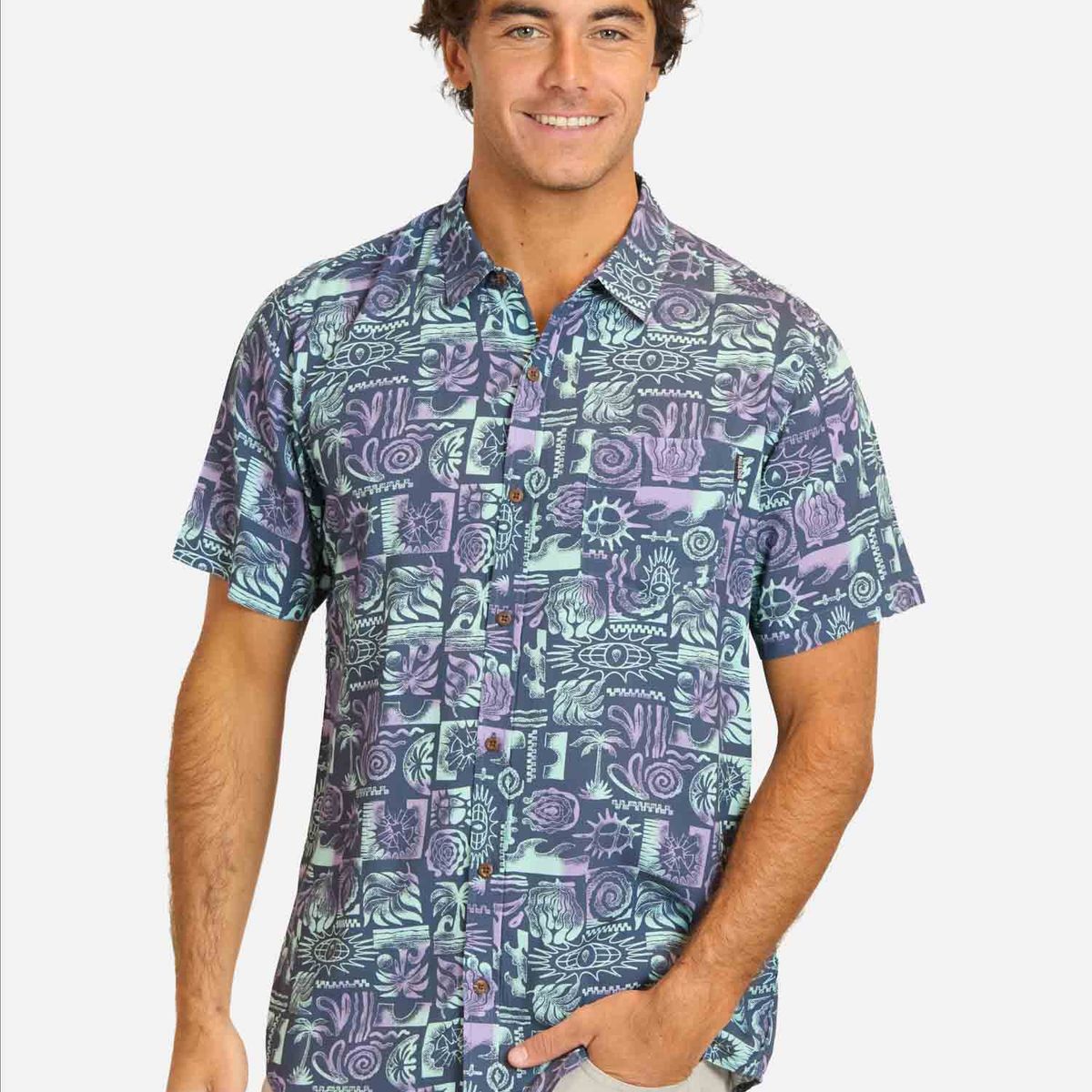 MAUI AND SONS - Camisa MC Makiro Multicolor Hombre Maui And Sons - Multicolor
