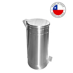 GENERICO - Basurero Acero Inoxidable tapa pedal 45 litros