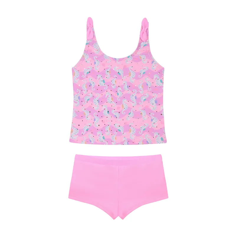 H2O WEAR - Traje de Baño Niña Tankini UV50  H2o Wear Rosado - Rosa