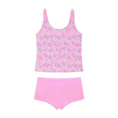 H2O WEAR - Traje de Baño Niña Tankini UV50 Rosado - Rosa