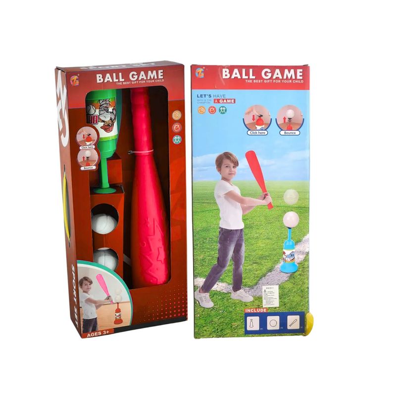 GENERICO - Pack Beisbol Y Pelotas De Plástico Para Niños Con Soporte