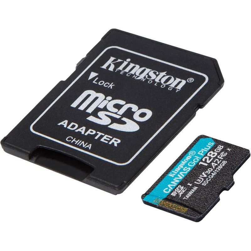 KINGSTON - Tarjeta MicroSD Sdcg4128gb Microsdxc Canvas Go Plus Gen4 200mbS A2 U3 V30