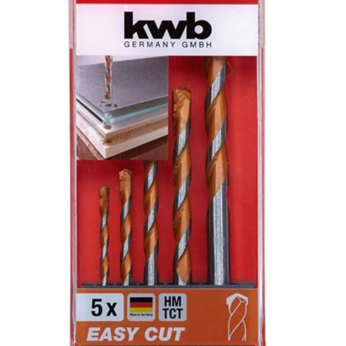 KWB - SET  BROCA UNIVERSAL EASYCUT KWB 49048300 DE 3 A 8 MM