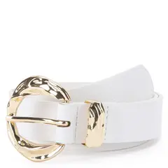 GACEL - Cinturon - ancho 30mm - - Blanco