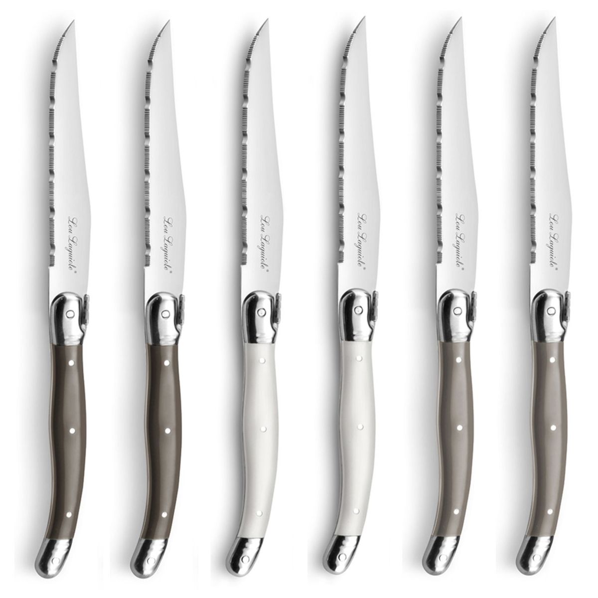 LOU LAGUIOLE - SET 6 CUCHILLOS CARNE TRADITION LOU LAGUIOLE CAJA MADERA