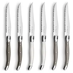 LOU LAGUIOLE - SET 6 CUCHILLOS CARNE TRADITION CAJA MADERA