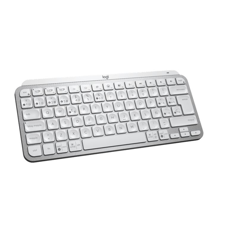 LOGITECH - Teclado Logitech MX Keys Mini Dongle USBBluetooth Gris - Gris