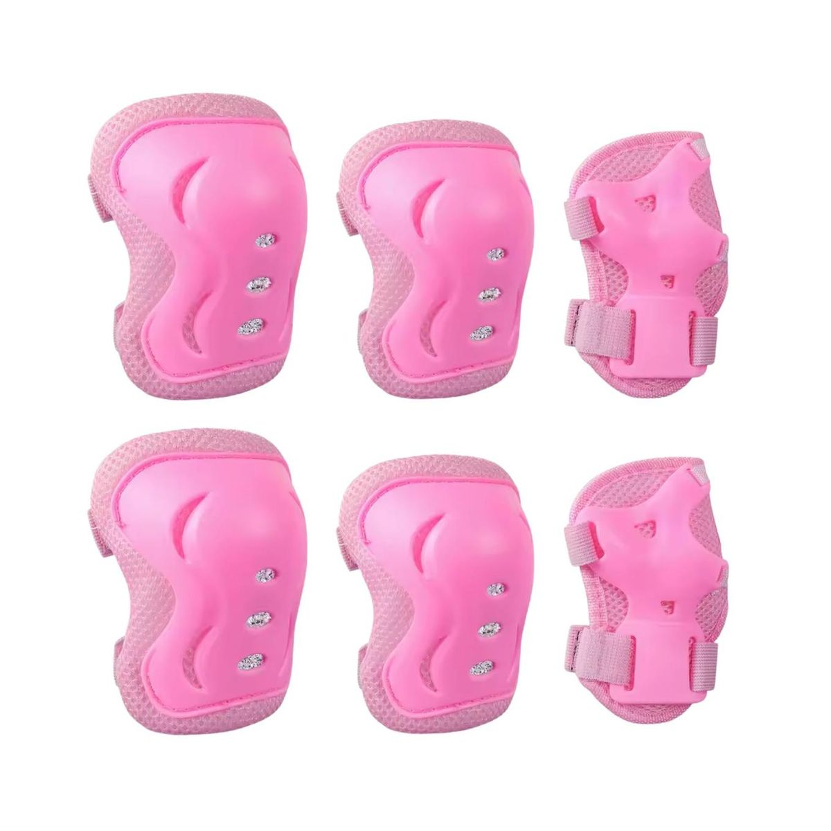 FOUR - Set de Protecciones Niña - Coderas + Rodilleras + Muñequeras