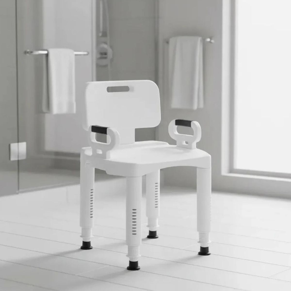 GLOMED - Silla De Baño Ducha Con Altura Regulable