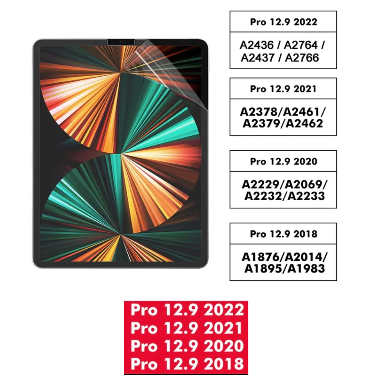 GENERICO - Lamina Paperlike Protectora Para iPad 12.9 (2018-2019-2020-2021)