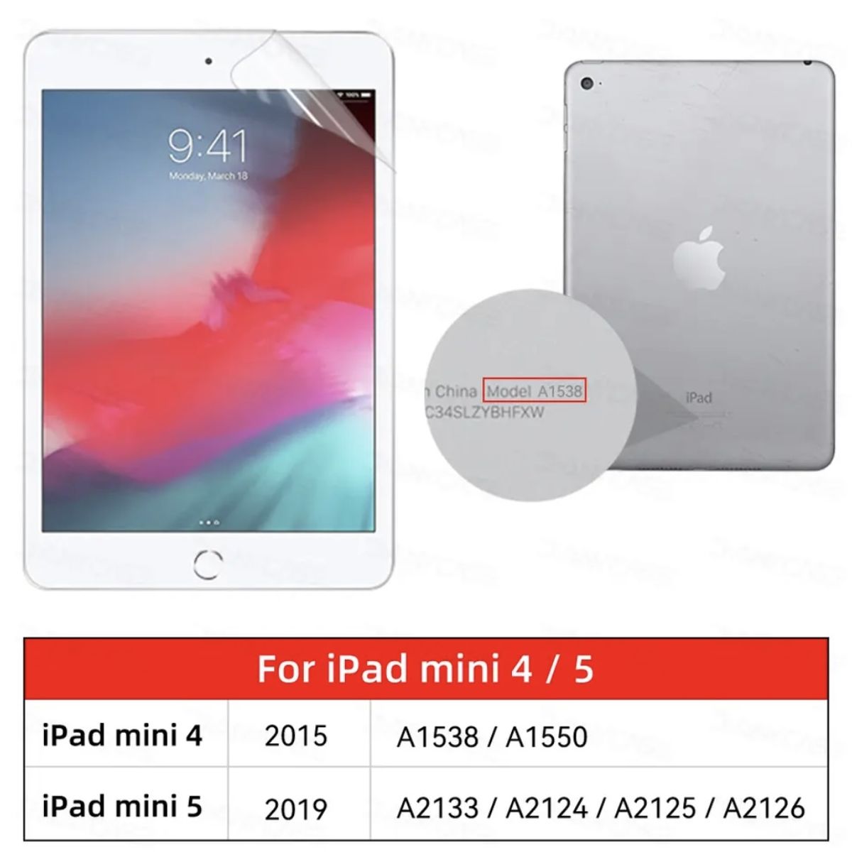 GENERICO - Lamina Paperlike Protectora Para iPad mini 4-5